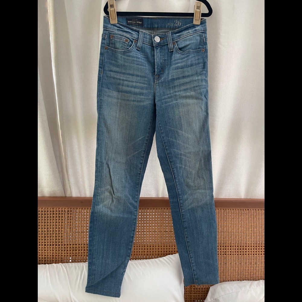High Rise J Crew Cropped Skinny Jean